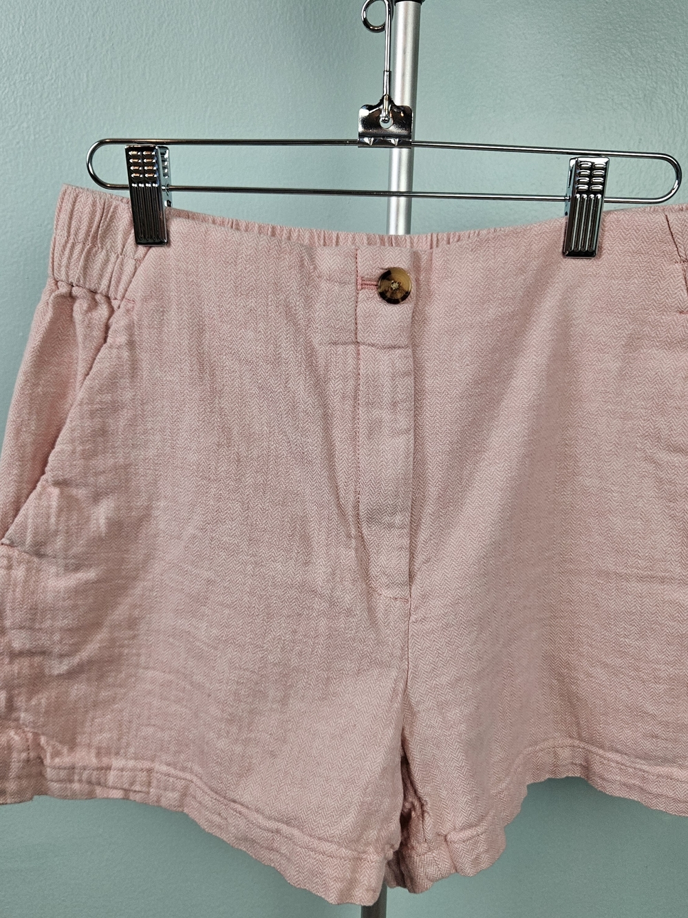 Banana Republic Pink Linen-Blend Women's Bermuda Shorts